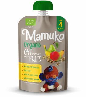 Porridge de ovaz cu fructe Bio 100gr Mamuko