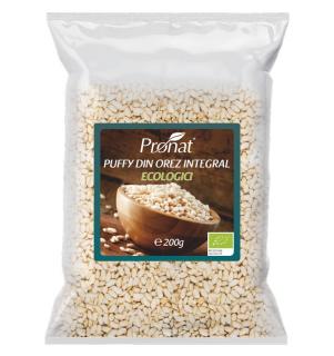 Puffy bio din orez integral expandat 200gr PRONAT