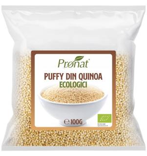 Puffy bio din quinoa alba 100gr PRONAT