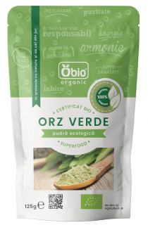 Pulbere organica din orz verde 125gr Obio