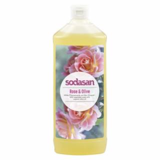 Sapun lichid   gel de dus ecologic Trandafir - Masline 1L Sodasan