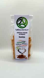 Saratele vegane integrale cu seminte 125g LaBiscuiterie