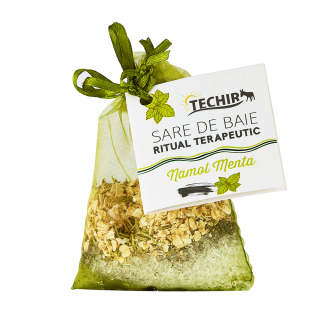 Sare de baie ritual terapeutic cu namol si menta 63gr Techir