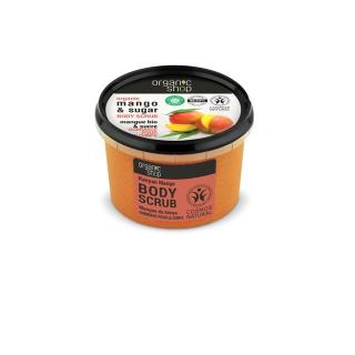 Scrub de corp delicios cu zahar si mango Kenyan Mango - 250ml Organic Shop