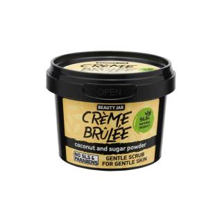 Scrub facial pentru ten sensibil cu pudra de cocos si zahar Creme Brulee 120 gr Beauty Jar