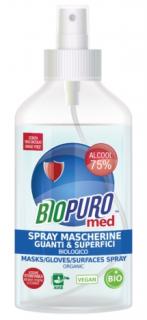 SPRAY IGIENIZANT PENTRU MASCA, MANUSI SI SUPRAFETE BIO 250ML Biopuro