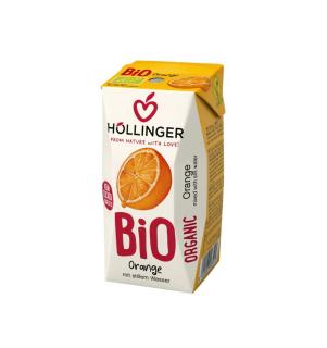 Suc de portocale BIO cu pai 200ml Hollinger