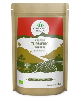 Turmeric Pulbere 100% Certificata Organic Fara Gluten 100g Organic India