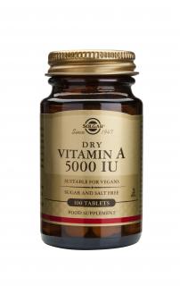 Vitamin A 5000IU 100 tablete Solgar