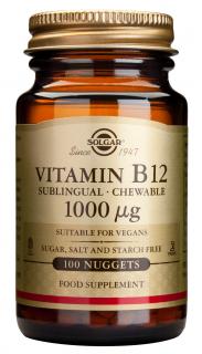 Vitamin B12 1000g 100tablete Solgar