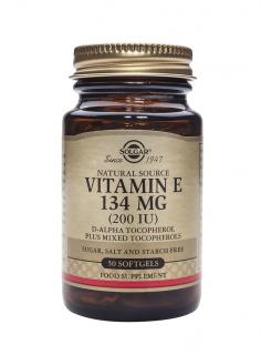 Vitamin E 200IU 50softgels Solgar
