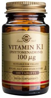 Vitamin K1 100mcg 100tablete Solgar