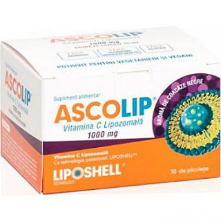 Vitamina C Lipozomala 1000mg aroma coacaze - Ascolip