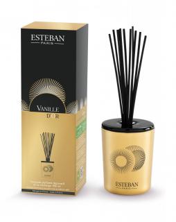 Difuzor decorativ parfum cu betisoare Vanille D orRezerva,100ml - Esteban Paris