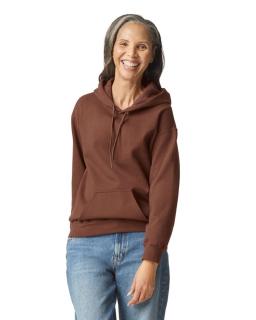 Hanorac cu interior Fleece si gluga maro