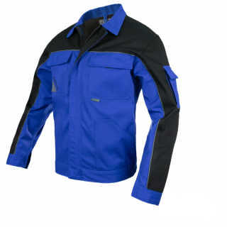 Jacheta de lucru din tercot, Professional, combinatie albastru+negru