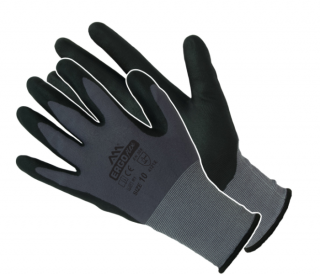 Manusi de protectie din nylon cu spandex si strat de nitril