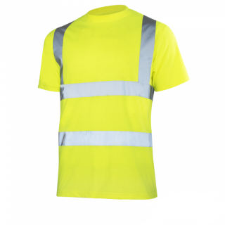 Tricou fluorescent cu dungi reflectorizante T-REF