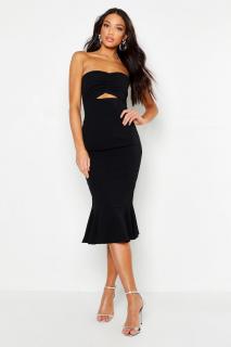 Rochie Neagra Cu Frill