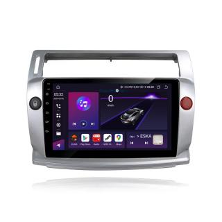 Navigatie Android Dedicata Citroen C4 (2004-2009), 9Inch, 8Gb Ram, 128Gb Stocare, Bluetooth, WiFi, Carplay