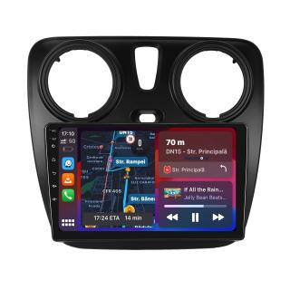 Navigatie Android Dedicata Dacia Dokker   Lodgy (2012-2020), 9Inch, 1Gb Ram, 16Gb Stocare, Bluetooth, WiFi, Carplay