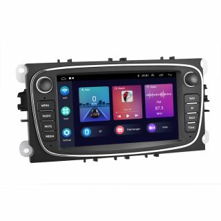 Navigatie Android Dedicata Ford Focus, Mondeo,C-Max, Kuga, 7inch, 2Gb Ram, 32Gb stocare, Bluetooth, WiFi, Carplay, Negru