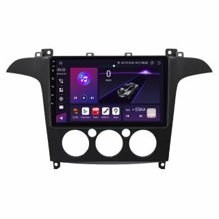 Navigatie Android Dedicata Ford S-Max (2006 - 2015) 9Inch, 8Gb Ram, 128Gb Stocare, Bluetooth, WiFi, Carplay, Clima manuala