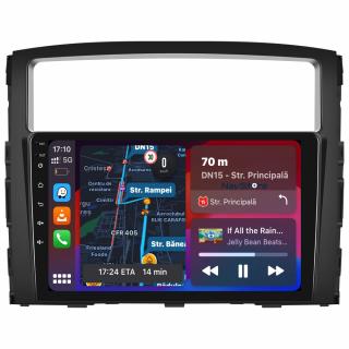 Navigatie Android Dedicata Mitsubishi Pajero (2006 - 2018), 9 Inch, 8Gb Ram, 256Gb stocare, Carplay