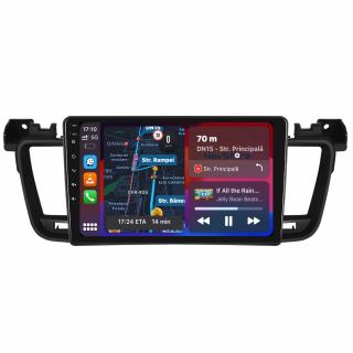 Navigatie Android Dedicata Peugeot 508 (2010-2018), 9Inch, 8Gb Ram, 256Gb Stocare, Carplay