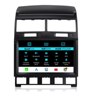 Navigatie Android Dedicata Volkswagen Touareg (2003-2010), 9Inch, 2Gb Ram, 64Gb Stocare, Carplay