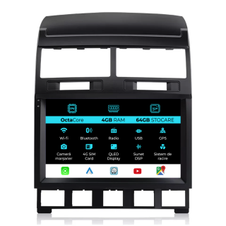 Navigatie Android Dedicata Volkswagen Touareg (2003-2010), 9Inch, 4Gb Ram, 64Gb Stocare, Carplay