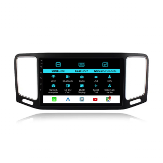 Navigatie Dedicata Android Volkswagen Sharan (2012-2019), 9Inch, 6Gb Ram, 128Gb Stocare, Carplay