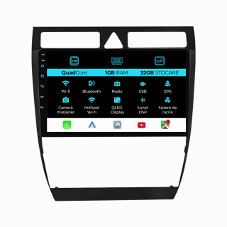 Navigatie Dedicata Audi A6 C5 (2000-2004), 9Inch, 1Gb Ram, 32Gb Stocare, Carplay