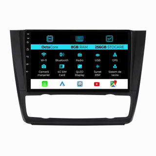 Navigatie Dedicata Bmw Seria 1 E82 E88 E81 E87 (2004-2011), 9Inch, 8Gb Ram,256Gb Stocare, CarPlay
