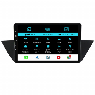 Navigatie Dedicata BMW X1 E84 (2009-2015), 10Inch, 2Gb Ram, 64Gb Stocare, Carplay