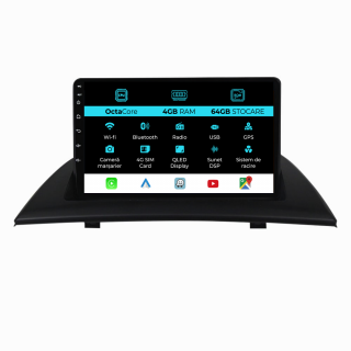 Navigatie Dedicata BMW X3 E83 (2004-2012), 9Inch, 4Gb Ram, 64Gb Stocare, Carplay