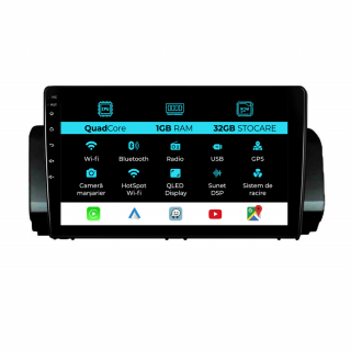 Navigatie Dedicata Dacia Logan Sandero Jogger (2021-2023), 9Inch, 1Gb Ram, 32Gb Stocare, Carplay