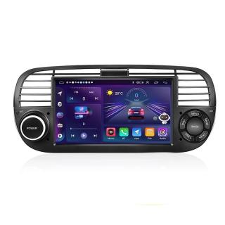 Navigatie Dedicata Fiat 500 (2007-2015), 7Inch, 2Gb Ram, 32Gb stocare, Bluetooth, WiFi, Apple Carplay Android Auto