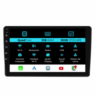 Navigatie Dedicata Fiat Bravo (2006 - 2014), 9Inch, 1Gb Ram, 32Gb Stocare, Carplay