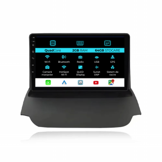 Navigatie Dedicata Ford EcoSport (2013 - 2016), 9Inch, 2Gb Ram, 64Gb Stocare, Carplay
