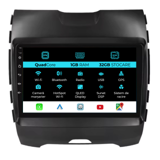 Navigatie Dedicata Ford Edge (2015 - 2021), 9Inch, 1Gb Ram, 32Gb Stocare, Carplay