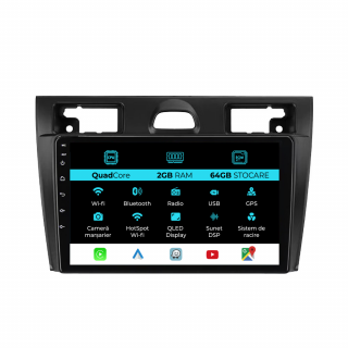 Navigatie Dedicata Ford Fiesta (2006-2011), 9Inch, 2Gb Ram, 64Gb Stocare, Carplay