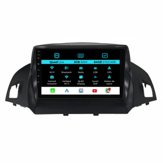 Navigatie Dedicata Ford Kuga (2013 - 2017), 9 Inch, 2Gb Ram, 64Gb stocare, Carplay