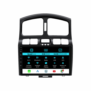Navigatie Dedicata Hyundai Santa Fe (2000-2006), 9Inch, 2Gb Ram, 64Gb Stocare, Carplay