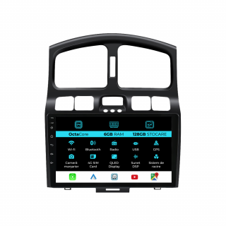 Navigatie Dedicata Hyundai Santa Fe (2000-2006), 9Inch, 6Gb Ram, 128Gb Stocare, Carplay