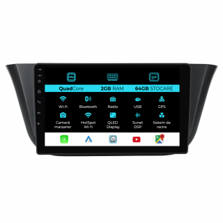 Navigatie Dedicata Iveco Daily (2014-2021), 9Inch, 2Gb Ram, 32Gb Stocare, Carplay