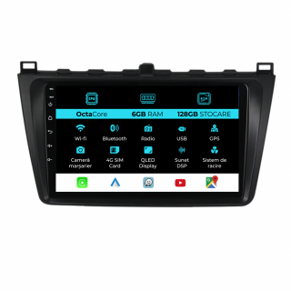 Navigatie Dedicata Mazda 6 (2008-2013), 9Inch, 6Gb Ram, 128Gb Stocare, Carplay