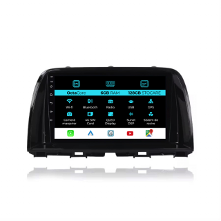 Navigatie  Dedicata Mazda CX-5 (2012-2015), 9Inch, 6Gb Ram, 128Gb Stocare, Bluetooth, WiFi, CarPlay
