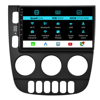 Navigatie Dedicata Mercedes ML W163 (1998-2005), 9Inch, 1Gb Ram, 32Gb Stocare, Carplay
