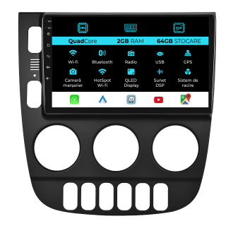 Navigatie Dedicata Mercedes ML W163 (1998-2005), 9Inch, 2Gb Ram, 64Gb Stocare, Carplay